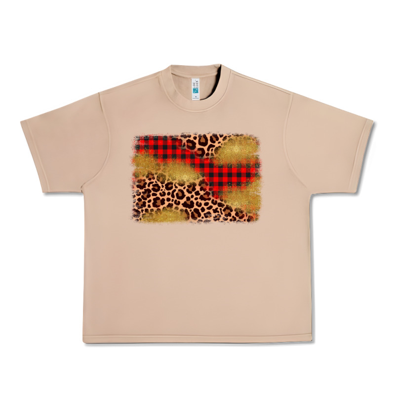 Christmas Leopard Glitter Background Urban Heavy Tee by AdoDesignShop | Teevron