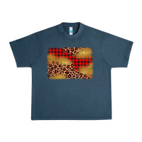 Midnight Navy christmas leopard glitter background Urban Heavy Tee - AdoDesignShop