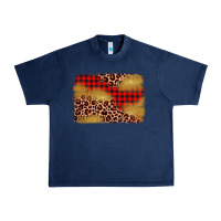 Navy christmas leopard glitter background Urban Heavy Tee - AdoDesignShop