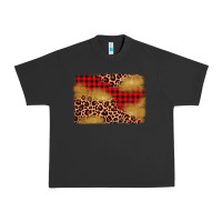 Pigment Black christmas leopard glitter background Urban Heavy Tee - AdoDesignShop