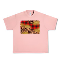 Salmon christmas leopard glitter background Urban Heavy Tee - AdoDesignShop