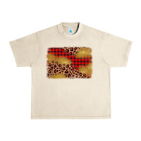 Sandshell christmas leopard glitter background Urban Heavy Tee - AdoDesignShop