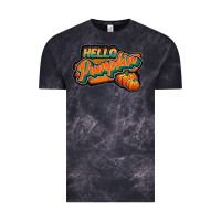 Cloud Black hello pumpkin black Vintage Tee - JahusDesignShop