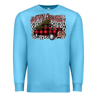 Ocean Blue Merry Christmas Truck Premium Sweatshirt - Bettercallsaul