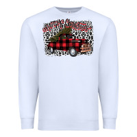 White Merry Christmas Truck Premium Sweatshirt - Bettercallsaul