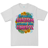 Dove Grey throwing sarcasm around like confetti Premium Tee - Zillion Design Studio