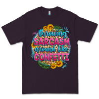 Plum throwing sarcasm around like confetti Premium Tee - Zillion Design Studio