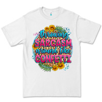 White throwing sarcasm around like confetti Premium Tee - Zillion Design Studio
