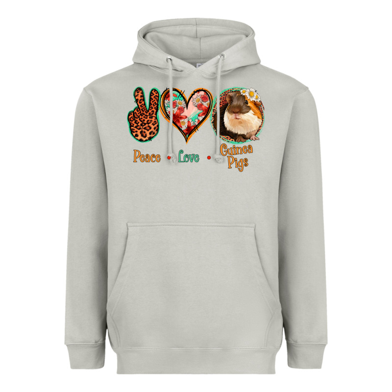 Peace Love Guinea Pigs Heavyweight Hoodie by Bettercallsaul | Teevron