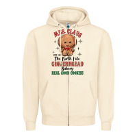 Sandshell mrs claus the north pole gingerbread bakery real g Zipper Hoodie - MaliasSmallBusiness