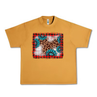 Peanut Butter Christmas gemstone leopard background Urban Heavy Tee - AdoDesignShop