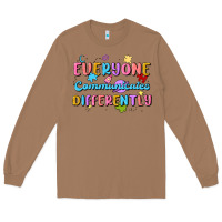 Toasted Coconut everyone communicates differently Long Sleeve Tee - MaliasSmallBusiness