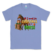 Colony Blue All I Want For Christmas Is A Horse Classic Tee - LillyAllenDesigns