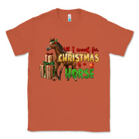 Copper All I Want For Christmas Is A Horse Classic Tee - LillyAllenDesigns