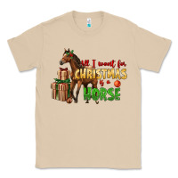 Mushroom All I Want For Christmas Is A Horse Classic Tee - LillyAllenDesigns