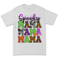 Dove Grey Spooky Mama Premium Tee - texasbilliewilder
