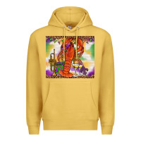 Antique Gold Mardi Gras crawfish Premium Hoodie - NancyCooperArtShop