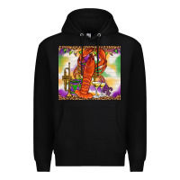Black Mardi Gras crawfish Premium Hoodie - NancyCooperArtShop