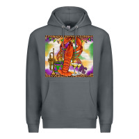 Rock Mardi Gras crawfish Premium Hoodie - NancyCooperArtShop