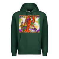 Sports Green Mardi Gras crawfish Premium Hoodie - NancyCooperArtShop