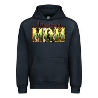 Navy American Mom Mother's Day Urban Hoodie - CowGirlArtShop
