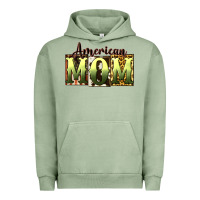 Pigment Oil Green American Mom Mother's Day Urban Hoodie - CowGirlArtShop