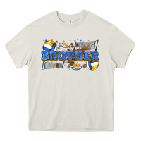 Cream brother volleyball Heavy Core Tee - Zillion Design Studio