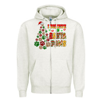 Oatmeal Heather i believe in santa paws Zipper Hoodie - MaliasSmallBusiness