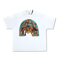 White bucking bronco rodeo rainbow Urban Heavy Tee - Artiststas