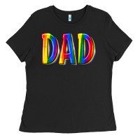 Black pride dad Ladies Tee - texasbilliewilder