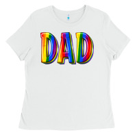 White pride dad Ladies Tee - texasbilliewilder