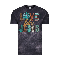 Cloud Black love like jesus Vintage Tee - Artiststas