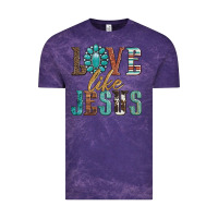 Cloud Purple love like jesus Vintage Tee - Artiststas