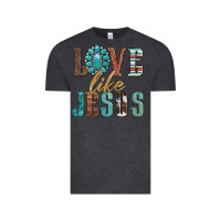 Vintage Black love like jesus Vintage Tee - Artiststas