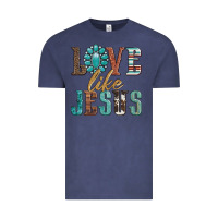 Vintage Denim love like jesus Vintage Tee - Artiststas