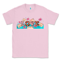 Bubblegum Pink love and love letters Classic Tee - AdoDesignShop