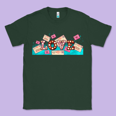 Love And Love Letters Classic Tee Designed By Adodesignshop