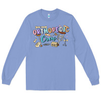 Colony Blue orthopedic crew Long Sleeve Tee - MaliasSmallBusiness