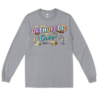 Heather Grey orthopedic crew Long Sleeve Tee - MaliasSmallBusiness