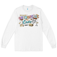 White orthopedic crew Long Sleeve Tee - MaliasSmallBusiness