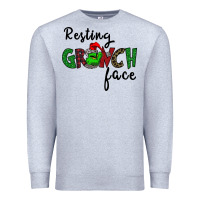 Heather Grey Merry Grinch Mas Premium Sweatshirt - Bettercallsaul