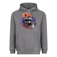 Storm Classy But a Little Thrashy Raccoon with Flowers Heavyweight Hoodie - Bettercallsaul