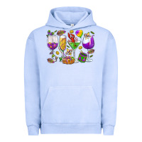 Pigment Grape Ice Mardi Gras wine glasses Urban Hoodie - HowdyJamesFarm