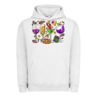 Pigment Lunar Rock Mardi Gras wine glasses Urban Hoodie - HowdyJamesFarm
