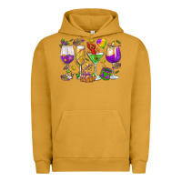 Pigment Peanut Butter Mardi Gras wine glasses Urban Hoodie - HowdyJamesFarm