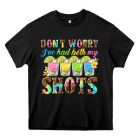 Black dont worry ive had both my shots Heavy Core Tee - texasbilliewilder