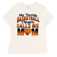Bone my favorite basketball player calls me mom Ladies Tee - Zillion Design Studio