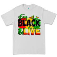 Dove Grey stay black and live Premium Tee - Zillion Design Studio