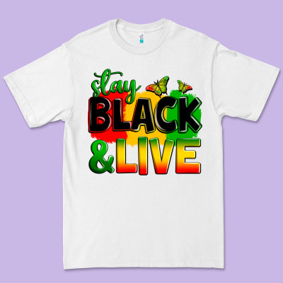 Stay Black And Live Premium Tee Designed By Zillion Design Studio