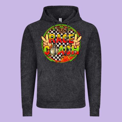 Race Coach With Leopard And Peace Hand Vintage Hoodie Designed By Adodesignshop